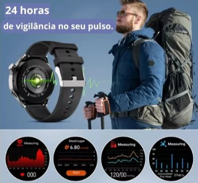 Relógio Inteligente Masculino - GT 4 SmartWatch