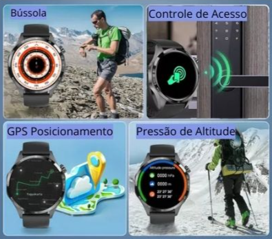 Relógio Inteligente Masculino - GT 4 SmartWatch