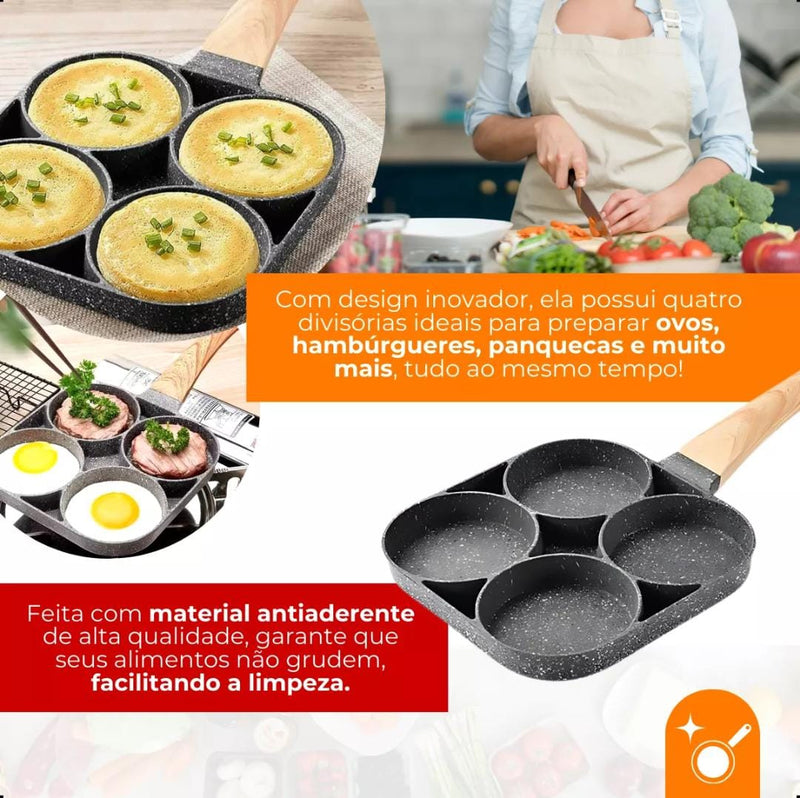 Frigideira Antiaderente com 4 Cavidades